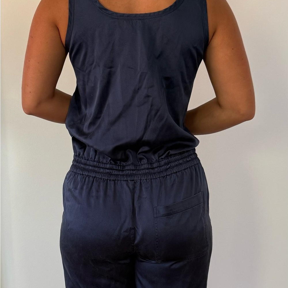 Theory Midnight Blue Sleeveless Jumpsuit